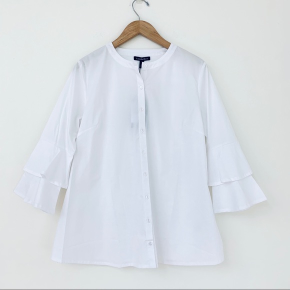 Isabella Oliver | White Button up Blouse - Picture 8 of 13